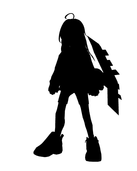 Silhouette du duelliste féminin