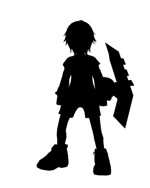 Silhouette du duelliste masculin